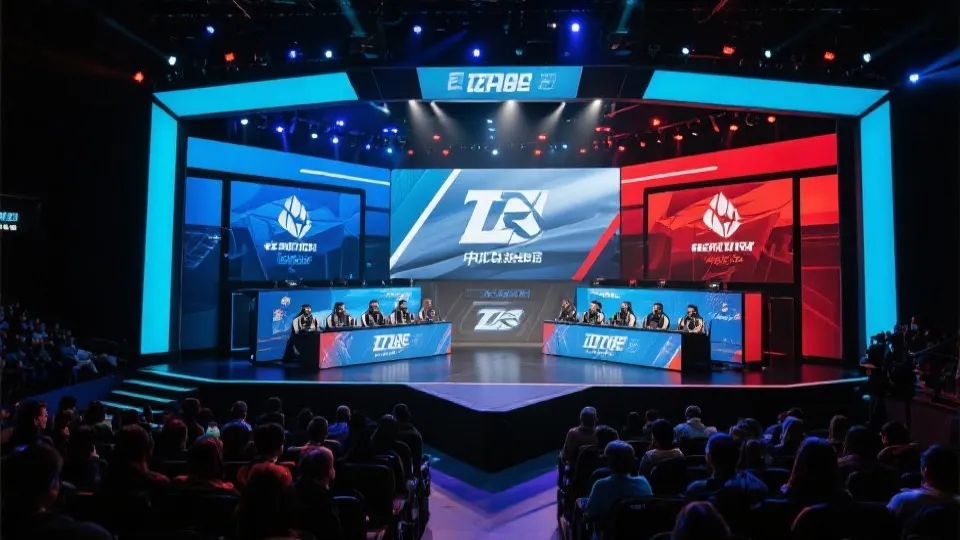 英雄联盟电竞舞台示意图